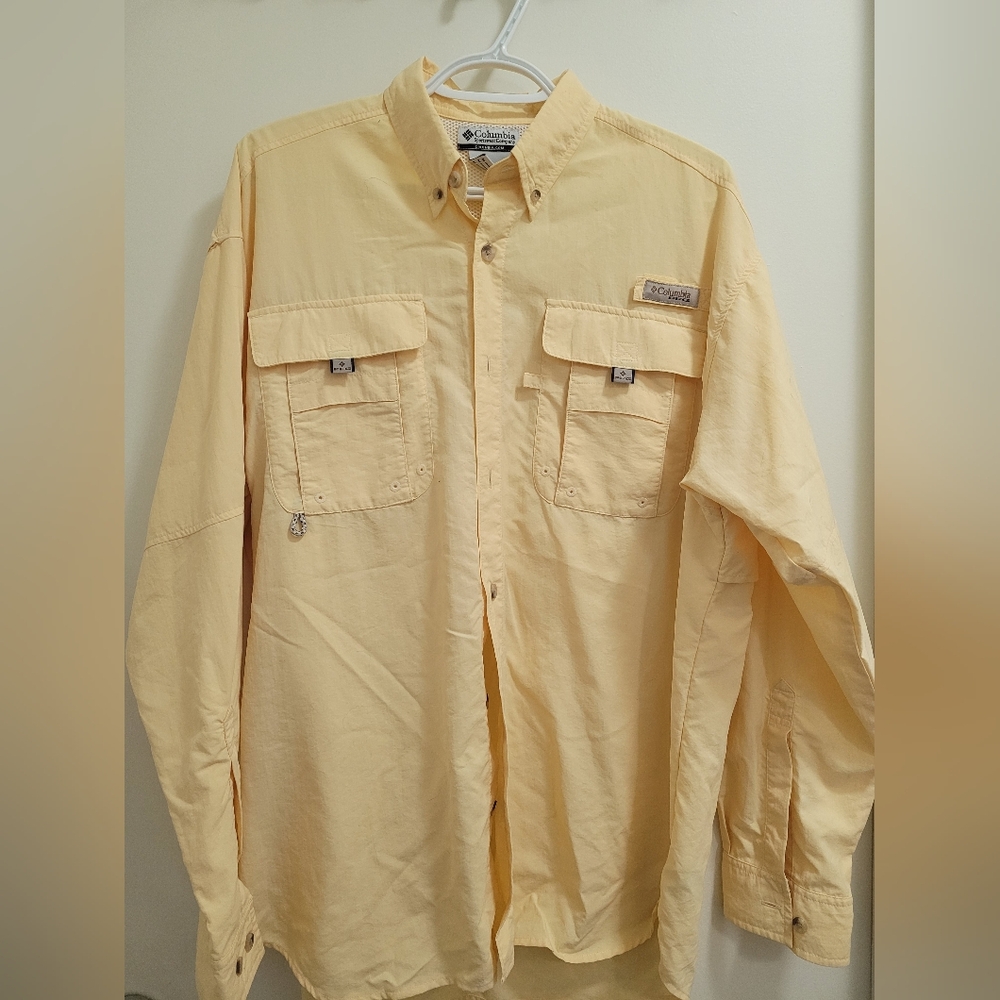 Mens Columbia Button Down Shirt